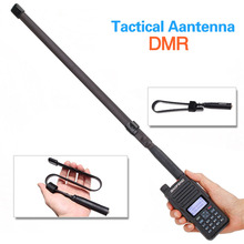 Abbree AR-152A sma-feminino vhf uhf dupla banda dobrável antena tática para baofeng walkie talkie dmr DM-1701 DM-860 DM-X rádio presunto 2024 - compre barato