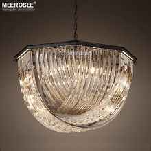 Vintage Black Crystal Lights Fixture Clear/Amber/Smoky Crystal Pendant Lamp Hanging Lighting for Living Room Lustres de Lamparas 2024 - buy cheap