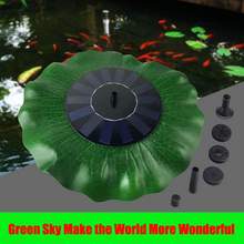 Max Spray Height 70CM Floating Lotus Flower Leaf Pool Pond Outdoor Solar Panel Home Garden Decoration Water Fountain Garden 2024 - buy cheap