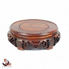 Household act the role ofing is tasted mahogany wood carving handicraft circular base of Buddha stone are recommended 2024 - buy cheap