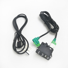 Painel de interruptor de áudio usb/aux, conexão auxiliar, para bmw e60, e61, e63, e64, e66, e81, e82, e70, e90, com porta de 12 pinos 2024 - compre barato