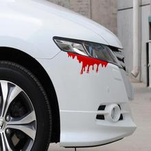 Забавные автомобильные наклейки и наклейки Aliauto с капающей кровью для Volkswagen Polo Golf Ford Focus 2 3 Peugeot 2024 - купить недорого