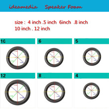 10 pcs  4 inch to 12  inch Speaker Foam Side bass loudspeaker repairable part Fold the rim circle 2024 - buy cheap