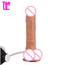 YUELV Realistic Ejaculation Dildo With Suction Cup Female Masturbation Sex Orgasm Spray Water Artificial Penis Cock For Women 2024 - buy cheap