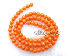 SALE 5-6mm Orange round Natural coral Loose Beads strand 15"-los659 wholesale/retail Free shipping 2024 - buy cheap
