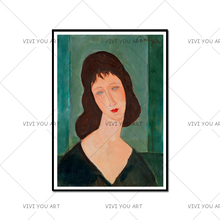 Modigliani Modern Women Canvas Painting Handmade Wall Art Pictures For Living Room Bedroom Dinning Room Decration 2024 - buy cheap