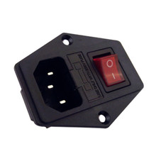 Módulo de entrada e fusível de alta qualidade 10a 250v interruptor de tomada macho tomada de 3 pinos iec320 c14