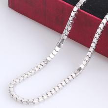 3mm width Flat O word chains length 50cm 45cm 316L Stainless steel Necklace for men women jewelry wholesale 2024 - buy cheap