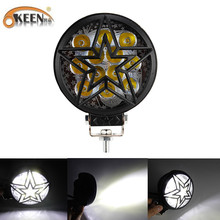 OKEEN New Arrival Led Work Light 12V 24V Motorcycle Led Headlight 6500K White Motor Bike Led Bar Offroad Fog Lights Head Lamp 2024 - buy cheap