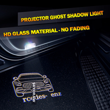 1 пара для MERCEDES BENZ AMG GT (2015-2020) Автомобильный HD не выцветает светодиодный дверной предупреждающий световой прожектор Ghost Shadow Light 2024 - купить недорого