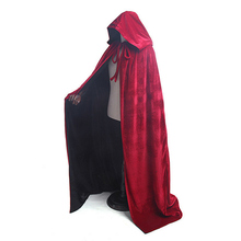Elegant Wedding Bridal Wrap Velvet cape hooded cloak medieval elven fantasy costume cape with hood Wedding cloak 2024 - buy cheap
