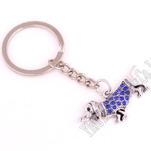 zinc alloy studded with sparkling crystals Dachshund charm key  chain 2024 - buy cheap