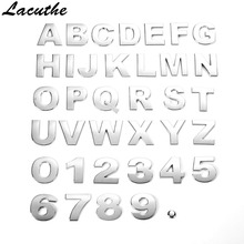 Эмблема алфавита в виде букв «сделай сам», хромированные наклейки для автомобиля, цифровой значок, автомобильный логотип, 3D металлические а... 2024 - купить недорого