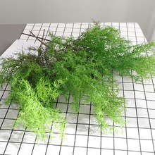 Artificial Green Pine Needles Plant Fern Grass Hanging Plants Indoor Plastic Flowers For Home Wedding Party Decoration 2024 - buy cheap