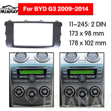 Adaptador de instalación de Radio estéreo para coche HUANAV fascia para 2009-2014 BYD G3 2 DIN radio marco Audio Fascias 2024 - compra barato