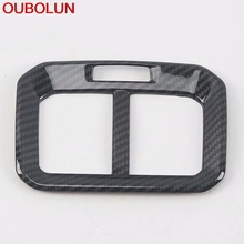 OUBOLUN For Volkswagen Tiguan MK2 2017 2018 2019 Rear Air Condition Vent AC Outlet Sticker Cover Trim InteriorAccessories ABS SS 2024 - buy cheap