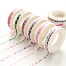 Creative Colorful Flower Plants Decorative Adhesive Tape Masking Washi Tape DIY Scrapbooking Sticker Label School Office Supply 2024 - buy cheap