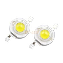 10 Pieces 3W LED Light Bulb Lamp Cool / Cold White 10000K - 15000K 3-3.4V 600mA-700mA 260-280LM High Power 3 Watt Chip 3Watt COB 2024 - buy cheap
