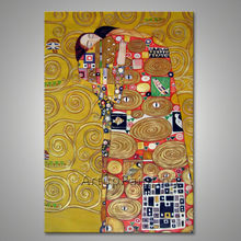 Gustav Klimt Oil painting on Canvas Hand painted The Kiss Decorative wall painting Paintings For Living Room 2024 - buy cheap