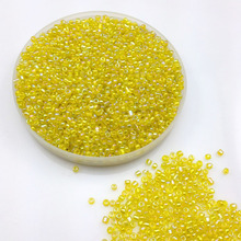16g 1000X 2mm 12/0 AB Yellow Color Round Transparent Loose Spacer Beads Cezch Glass Seed Beads Handmade Jewelry DIY Garment Bead 2024 - buy cheap