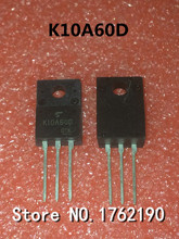 Transistor de tubo de alto voltaje, transistor de efecto de campo, n-canal, K10A60D TK10A60D TO-220F 600V 10A MOS, 50 unidades/lote 2024 - compra barato