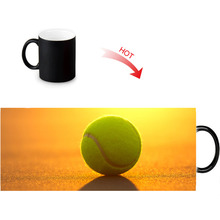 Tazas con estampado de pelota de tenis para el hogar, tazas de porcelana, té, leche, café y agua, mágicas, personalizadas, 12oz 2024 - compra barato