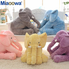 Elefante suave de peluche para bebés, 1 unidad de 40/60cm, muñeco relajante, juguetes tranquilizadores para bebés, almohada de elefante 2024 - compra barato