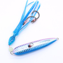 CASTFUN Glow Lure Squid Skirt Lures Metal Octopus Skirt Assist Hook 1pc 100g 120g 150g 180g 200g Deep Sea Bait Jig Slow Jig 2024 - buy cheap