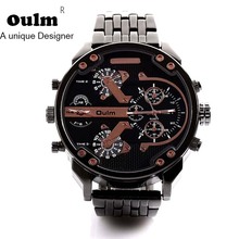 Oulm Brand Big Watches Men Luxury Brand Military Army watch Men's Casual Wristwatches Famous Quartz Male Watch relogio masculino 2024 - buy cheap
