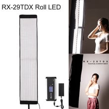 FalconEyes-Lámpara de luz LED enrollable de RX-29TDX, Panel de iluminación de relleno, 100W, bicolor, 3000K-5600K, CRI95, para estudio de fotografía 2024 - compra barato
