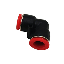Accesorios de plástico con forma de L roja 4mm 6mm 8mm 10mm 12mm 14mm accesorios Neumáticos acoplamientos rápidos conectores de plástico 2024 - compra barato