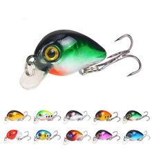 1 шт. Crankbait рыболовные приманки плавающий поворотный Кривошип Topwater приманки Мини Minnow 3 см 1,6 г Crazy Bionic воблеры искусственные жесткие приманки 2024 - купить недорого