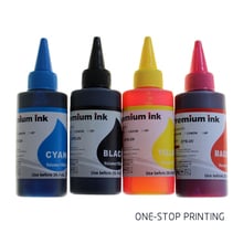 Tinta colorida compatível com refil de 100ml, 4 unidades, para hp, canon, samsung, lexmark, epson, dell, brother, impressora jato de tinta 2024 - compre barato