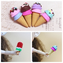 Cones de sorvete em miniatura com resina e 2 tamanhos, em miniatura, para comida de 1/6, 1/6, 1/8, para casa de boneca e cozinha 2024 - compre barato