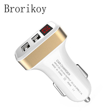 2 Ports USB Car Charger for iPad iPhone Samsung Mobile Phone Power Adapter 2.1A Fast Charging Car Cigare Lighter Car-Chargers 2024 - buy cheap