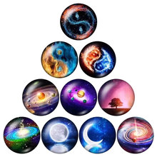 planet outer space Firs 12pcs mixed 12mm/16mm/18mm/25mm Round photo glass cabochon demo flat back Making findings ZB0441 2024 - buy cheap