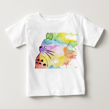 Nova impressão dos desenhos animados t camisa totoro crianças camiseta bonito menino menina verão topo moda camiseta manga curta algodão roupas por atacado 2024 - compre barato