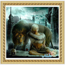 Animales León icono dmc Diamante de imitación 4625R-redondo diamante bordado punto de cruz diamante mosaico pintura 2024 - compra barato