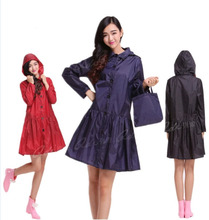 Fashion Personality Women One Piece Dress Style Raincoat Outdoor Waterproof  Adult Poncho Ladies Rainwear 2024 - buy cheap