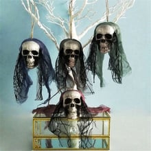 Scary Halloween Hanging Decor Pirates Corpse Skull Haunted House Bar Home Garden Spooky Skull Hanging Decors Ghost Head Pendant 2024 - buy cheap