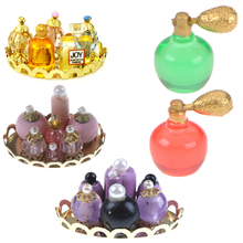 Mini casa de muñecas en miniatura para niños, botella de Perfume, accesorios de tocador, juguete, 1/12 2024 - compra barato