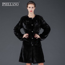 SALE  Phillano Premium Women Elegant Chic Real Fur Coat Thick Winter Chothing Mink Scandinavia Denmark NAFA YG14056-100 2024 - buy cheap