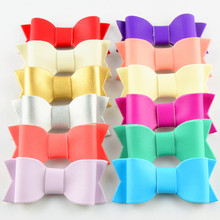 12 pcslot , Faux Leather Bows, Leather Hair Accessories, Leather Hair Bow - You Pick Color 2024 - buy cheap