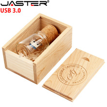 JASTER-botella de corcho de madera a la deriva, unidad flash USB 3,0, pendrive de 4GB, 8GB, 16GB, 32GB y 64GB, botella de deseos, regalo de boda, Envío Gratis 2024 - compra barato
