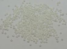 Ceylon-Cuentas de semilla de cristal blanco perla 10000, 1,5mm (12/0) + caja de almacenamiento 2024 - compra barato