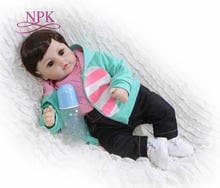 NPK 48cm Silicone Reborn bebe Baby Dolls brinquedo menina Alive New Realistic Boneca Lifelike Real Girl Doll Birthday gifts 2024 - buy cheap