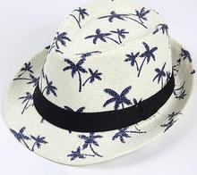 10pcs/lot england style summer woman man casual print straw unisex Fedoras Straw Hats free size 2024 - buy cheap