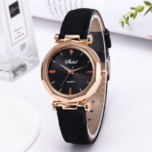 SHSHD-Reloj de pulsera analógico para mujer, de cuarzo, de cuero, de cristal, minimalista, femenino 2024 - compra barato