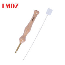 LMDZ 1Pcs Durable Knitting Embroidery Needle Bold Large Craft Sewing Accessories Practical Punch Convenient DIY Wood Handle 2024 - buy cheap
