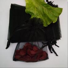 Sacos de organização para presente 50 peças/preto 17x23 20x30 25x35 30x40cm, saquinhos de organza, sacos de presente, jóias, embalagens, aplicável ao casamento/aniversário/festa 2024 - compre barato